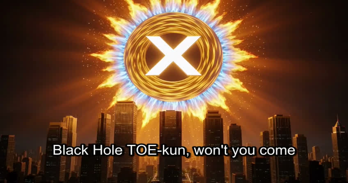 Black Hole TOE-kun XRP music video
